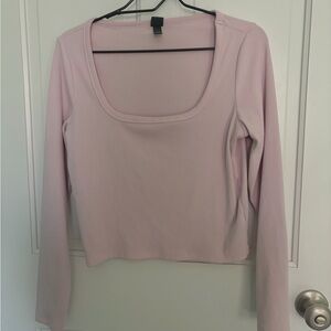 Pink Long Sleeve Women's Top
